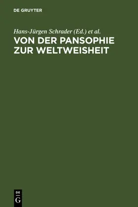 Schrader / Weder | Von der Pansophie zur Weltweisheit | E-Book | sack.de