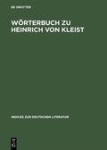 Schanze |  Wörterbuch zu Heinrich von Kleist | eBook | Sack Fachmedien