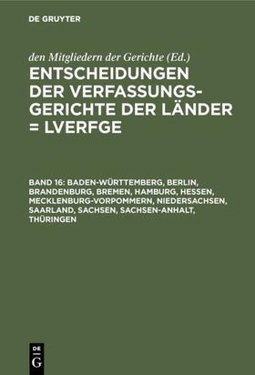Baden-Württemberg, Berlin, Brandenburg, Bremen, Hamburg, Hessen, Mecklenburg-Vorpommern, Niedersachsen, Saarland, Sachsen, Sachsen-Anhalt, Thüringen | E-Book | sack.de