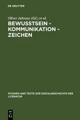 Jahraus / Ort | Bewußtsein – Kommunikation – Zeichen | E-Book | www.sack.de