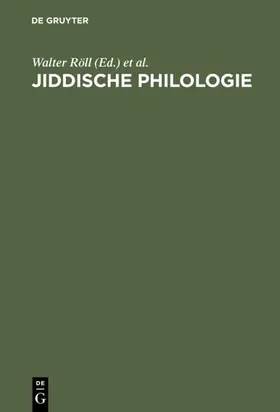 Röll / Neuberg |  Jiddische Philologie | eBook | Sack Fachmedien