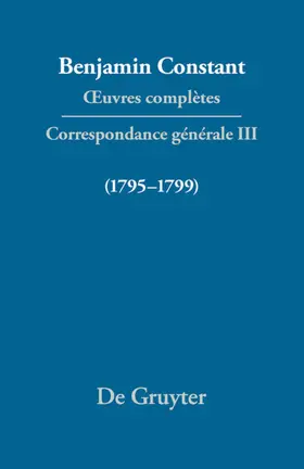  Correspondance 1795–1799 | eBook | Sack Fachmedien