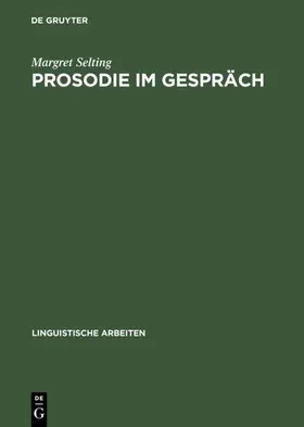 Selting | Prosodie im Gespräch | E-Book | www.sack.de