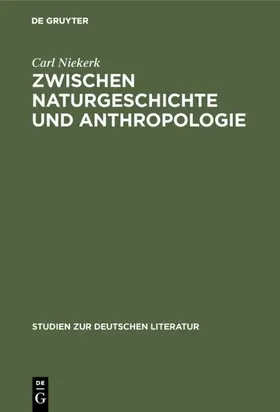 Niekerk |  Zwischen Naturgeschichte und Anthropologie | eBook | Sack Fachmedien