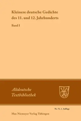 Schröder | Kleinere deutsche Gedichte des 11. und 12. Jahrhunderts | E-Book | sack.de
