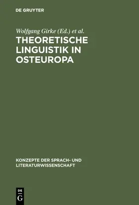 Girke / Jachnow | Theoretische Linguistik in Osteuropa | E-Book | www.sack.de