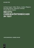 Augst / Bunse / Höppner |  Rechtschreibwörterbücher im Test | eBook | Sack Fachmedien