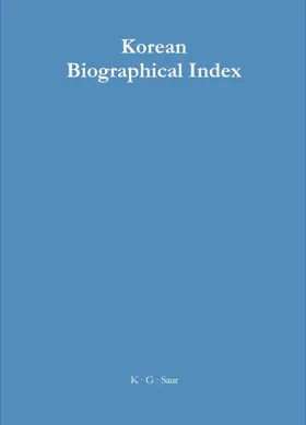 Korean Biographical Index | E-Book | www.sack.de