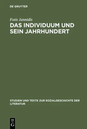 Jannidis | Das Individuum und sein Jahrhundert | E-Book | www.sack.de