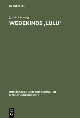 Florack |  Wedekinds 'Lulu' | eBook | Sack Fachmedien