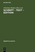 Henkes / Hettche / Radecke |  Schrift - Text - Edition | eBook | Sack Fachmedien