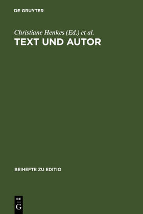 Henkes / Saller / Richter |  Text und Autor | eBook | Sack Fachmedien