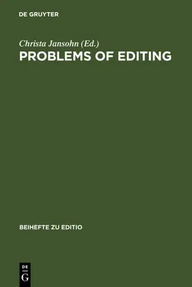 Jansohn | Problems of Editing | E-Book | sack.de