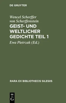 Pietrzak |  Geist- und weltlicher GedichteTeil 1 | eBook | Sack Fachmedien