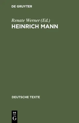 Werner |  Heinrich Mann | eBook | Sack Fachmedien