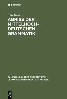 Helm / Ebbinghaus | Abriß der mittelhochdeutschen Grammatik | E-Book | www.sack.de