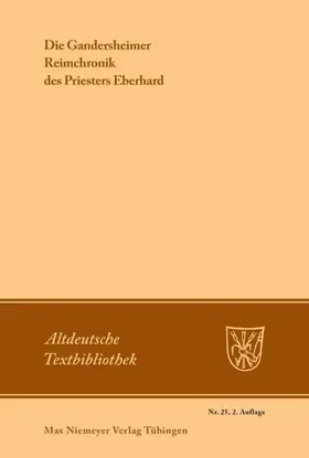 Wolff / Eberhard | Die Gandersheimer Reimchronik | E-Book | sack.de