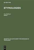 Baldinger |  Etymologien. Band 1 | eBook | Sack Fachmedien