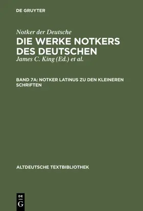 King / Tax |  Notker latinus zu den kleineren Schriften | eBook | Sack Fachmedien