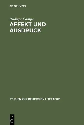 Campe |  Affekt und Ausdruck | eBook | Sack Fachmedien