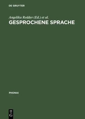 Redder / Ehlich |  Gesprochene Sprache | eBook | Sack Fachmedien