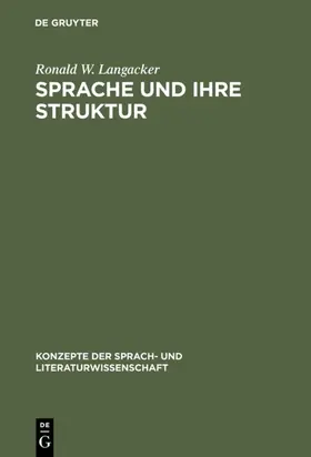 Langacker |  Sprache und ihre Struktur | eBook | Sack Fachmedien