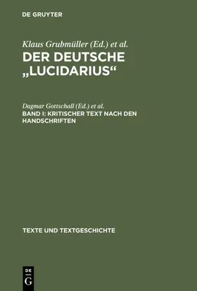 Gottschall / Steer | Kritischer Text nach den Handschriften | E-Book | www.sack.de