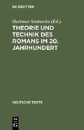 Steinecke |  Theorie und Technik des Romans im 20. Jahrhundert | eBook | Sack Fachmedien