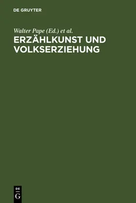 Pape / Thomke / Tschopp |  Erzählkunst und Volkserziehung | eBook | Sack Fachmedien