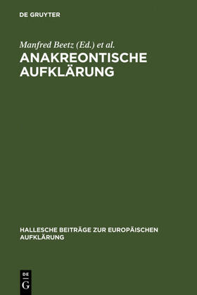 Beetz / Kertscher |  Anakreontische Aufklärung | eBook | Sack Fachmedien