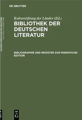 Frey / [unknown] |  Bibliographie und Register zur Mikrofiche-Edition | eBook | Sack Fachmedien