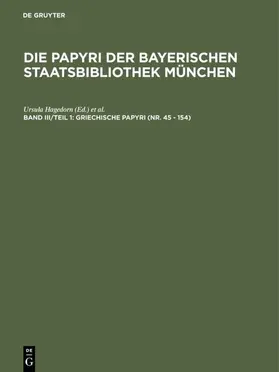 Hagedorn / Hübner / Shelton |  Griechische Papyri (Nr. 45 - 154) | eBook | Sack Fachmedien