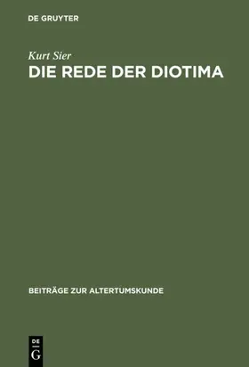 Sier | Die Rede der Diotima | E-Book | www.sack.de