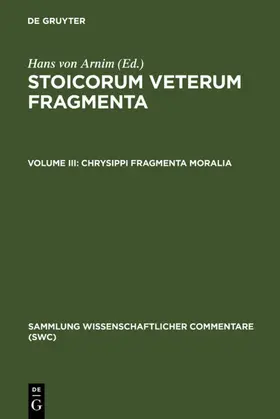 Arnim | Chrysippi fragmenta moralia | E-Book | sack.de