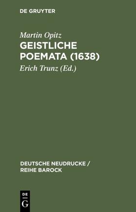 Trunz / Opitz | Geistliche Poemata (1638) | E-Book | sack.de