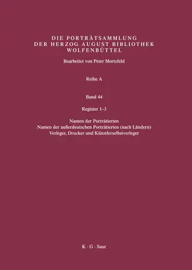 Mortzfeld |  Register 1-3 | eBook | Sack Fachmedien