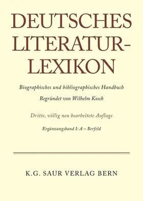 Kosch |  A - Bernfeld | eBook | Sack Fachmedien