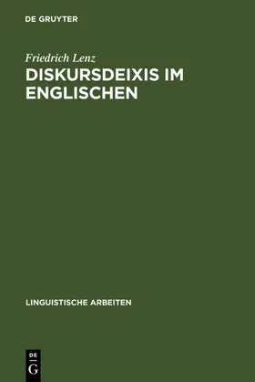 Lenz |  Diskursdeixis im Englischen | eBook | Sack Fachmedien