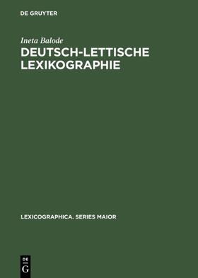 Balode | Deutsch-lettische Lexikographie | E-Book | sack.de