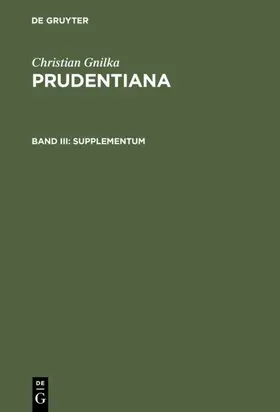 Gnilka |  Supplementum | eBook | Sack Fachmedien
