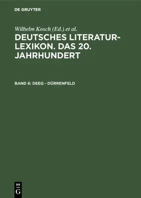 Kosch / Hagestedt | Deeg - Dürrenfeld | E-Book | sack.de