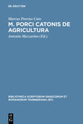 Cato / Mazzarino |  M. Porci Catonis de agri cultura | eBook | Sack Fachmedien