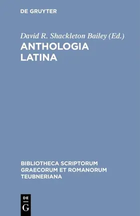 Shackleton Bailey | Anthologia Latina | E-Book | sack.de