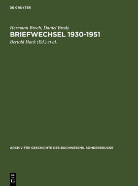 Broch / Brody / Hack | Briefwechsel 1930-1951 | E-Book | sack.de