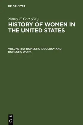 Cott |  Domestic Ideology and Domestic Work | eBook | Sack Fachmedien