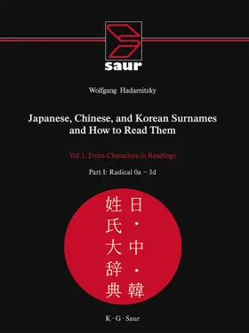 Hadamitzky |  Japanese, Chinese, and Korean Surnames and How to Read Them | eBook | Sack Fachmedien
