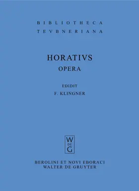 Horatius Flaccus / Klingner |  Opera | eBook | Sack Fachmedien