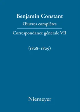 Delbouille / Leroy |  Correspondance générale 1808–1809 | eBook | Sack Fachmedien