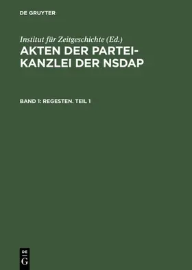  Regesten. Teil 1 | eBook | Sack Fachmedien