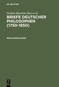 Rill / Roether |  Briefe Deutscher Philosophen (1750–1850). Begleitbroschüre | eBook | Sack Fachmedien